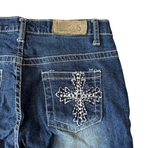 Ms. Firefly Embellished Boot Cut Jeans Women's Size 8 - Picture 1 of 5
